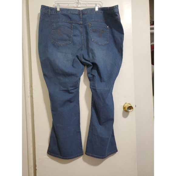 Avenue Blue Denim Bootcut Jeans 30 Average - Picture 4 of 4